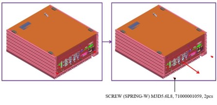 Remove GND screws