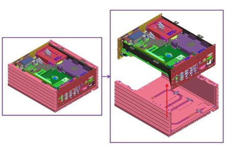 Main chassis from the aluminum extrusion