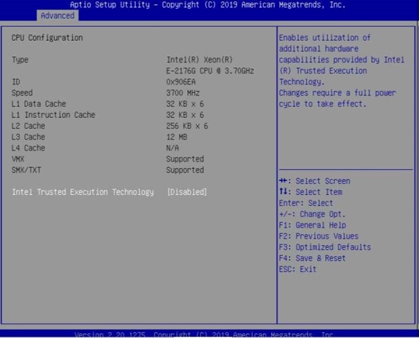 CPU Configuration